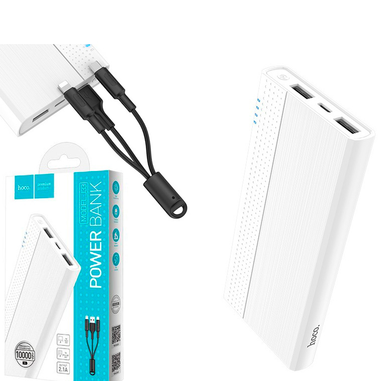 

Power Bank Hoco J33 Cool Freedom 10000 mAh Original белый