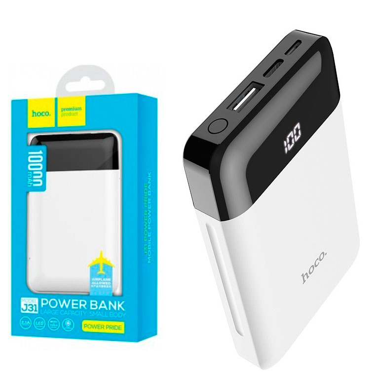

Power Bank Hoco J31 Pride 10000 mAh Original белый
