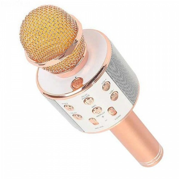 

Беспроводной портативный микрофон для караоке Wster WS858 Original Rose Gold