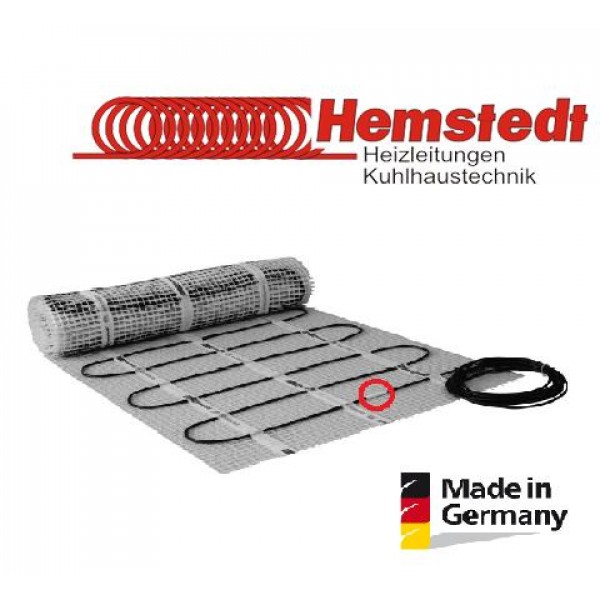 

Нагревательный мат Hemstedt 3.5 кв.м, 525 Вт под плитку