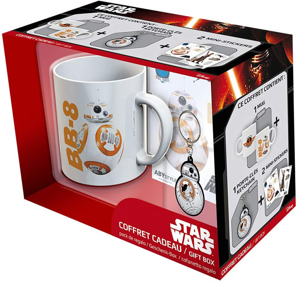 

Подарочный набор ABYstyle Star Wars BB8 Чашка + Брелок + стикер (ABYPCK076)