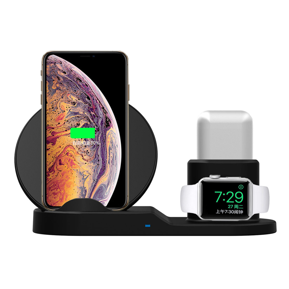 

Док станция Wireless Fast Charger зарядное устройство 3 в 1