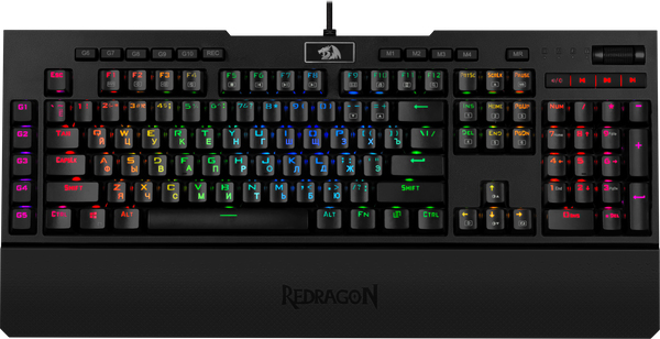 

Клавиатура проводная Redragon Brahma RGB USB Black OUTEMU Blue(77647)