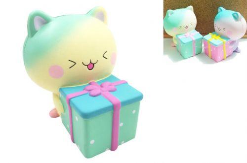 

Антистресс с ароматом "Squishy Котик с подарком" DFC025