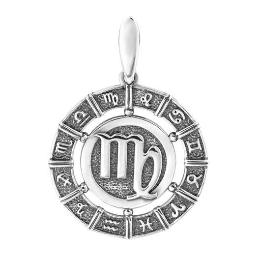 

Серебряная подвеска знак зодиака Дева 3089-6