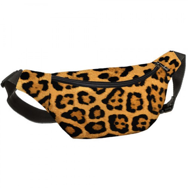 

Сумка на пояс (бананка) с принтом Леопард BUMBAG бананка сумка на пояс с сумочной ткани коричневая универсальная бананка в стиле unisex