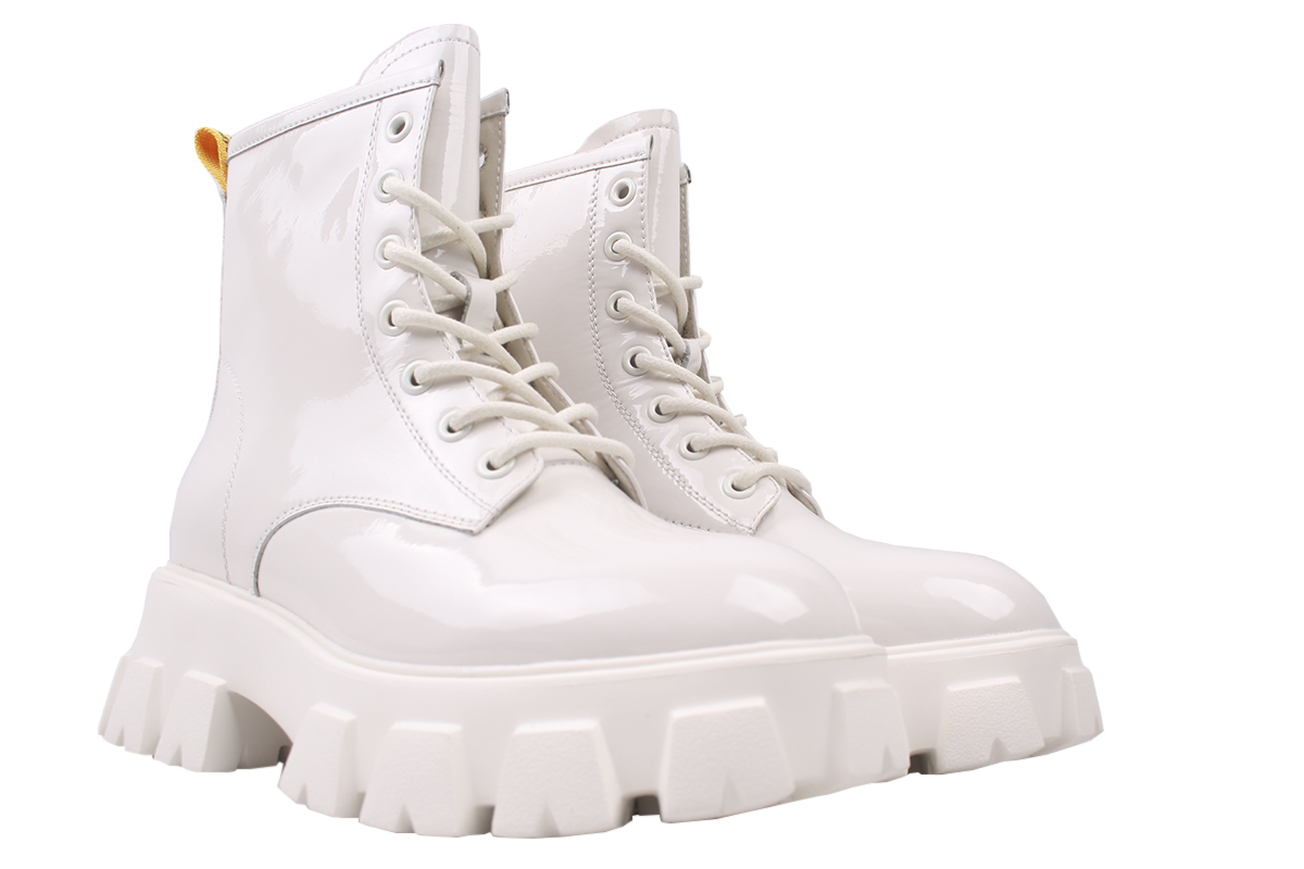 

Черевики на платформі жіночі Arees Лакова натуральна шкіра, колір білий 7-20DHC 38