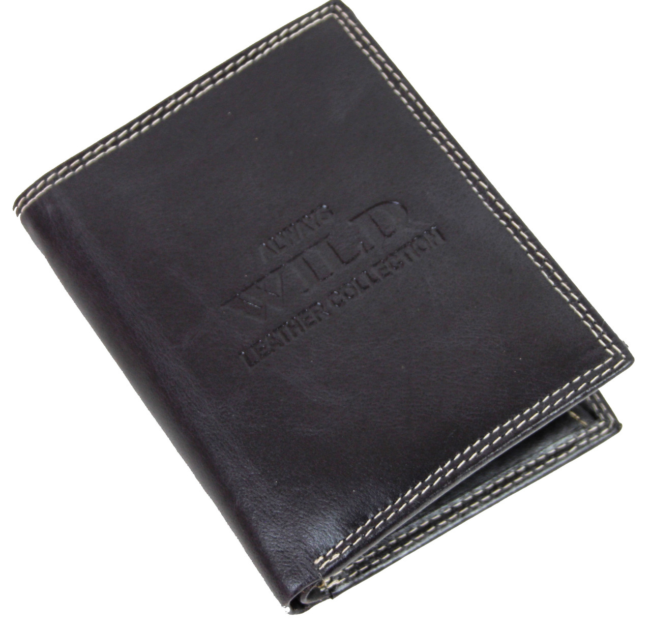 

Мужское портмоне кожаное ALWAYS WILD Черный PRM034 Black 2619864