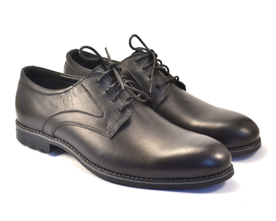 

Туфли мужские кожаные дерби Rosso Avangard Solder Uomo Grey Line черные 45р 30,5см