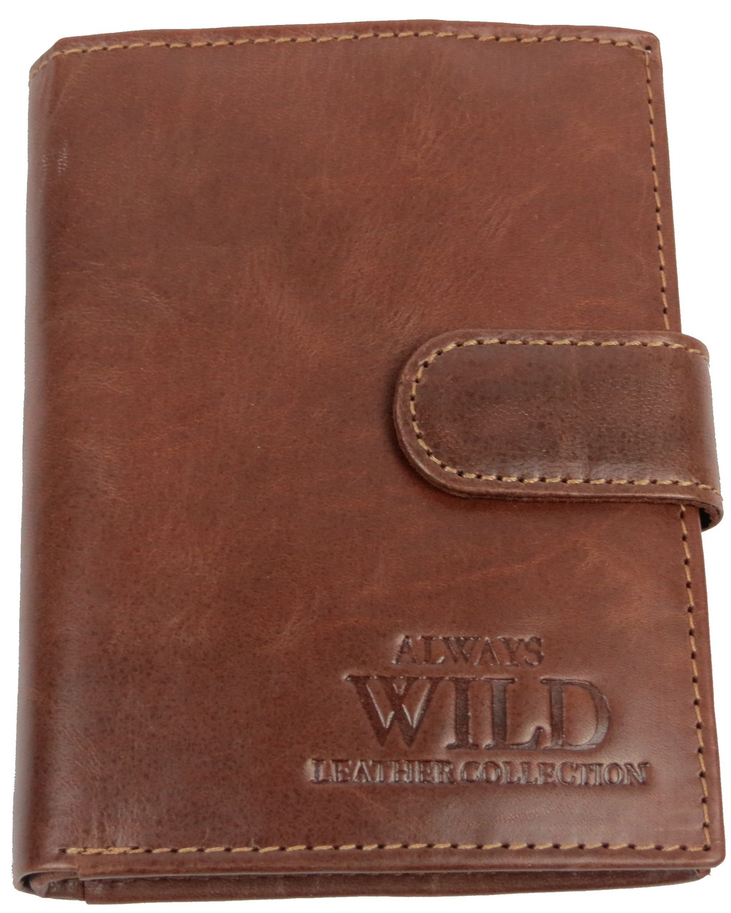 

Мужское портмоне кожаное ALWAYS WILD Коричневый SN4LGT Brown 2612402