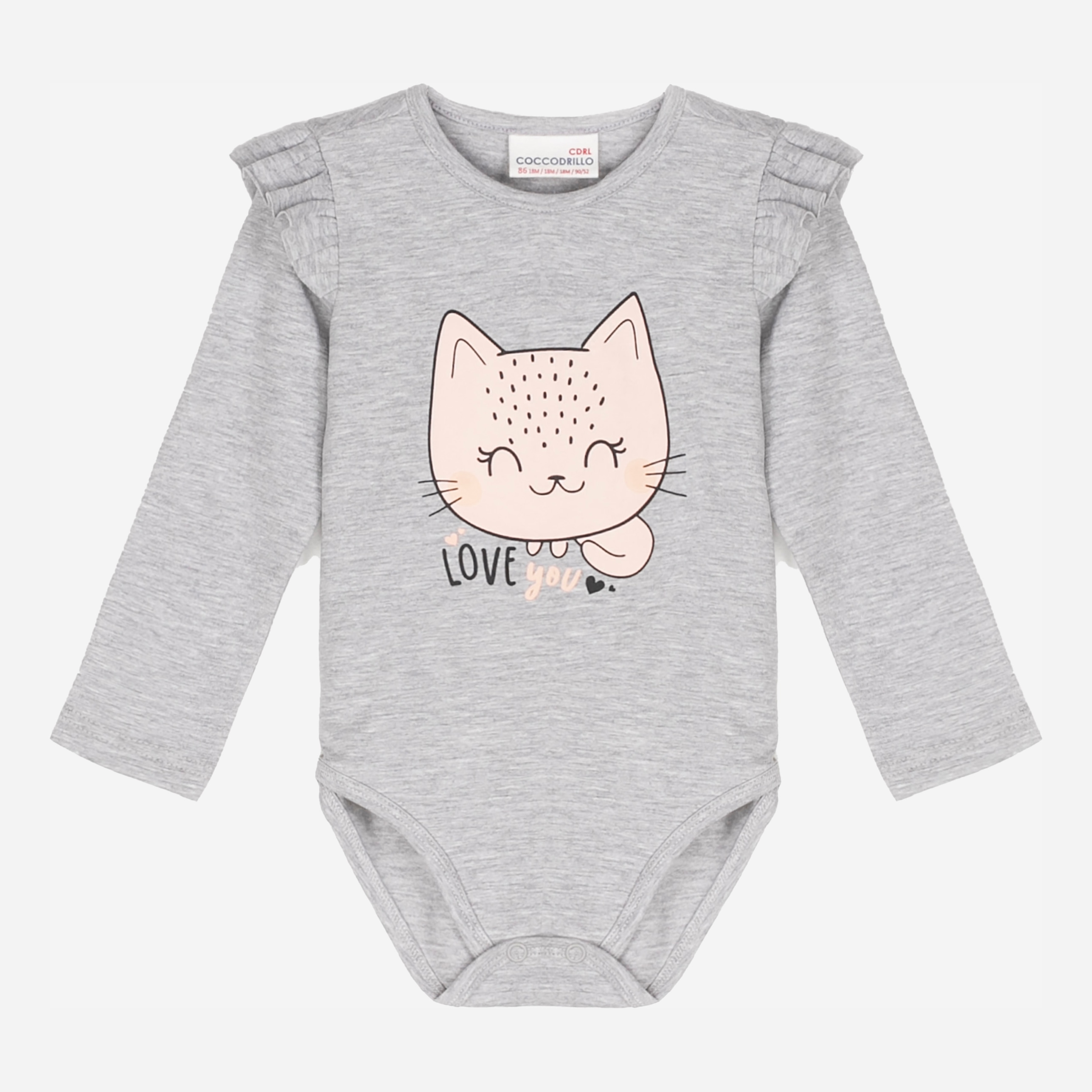 

Боди Coccodrillo Love You ZC1112101LOV-019 68 см Серое