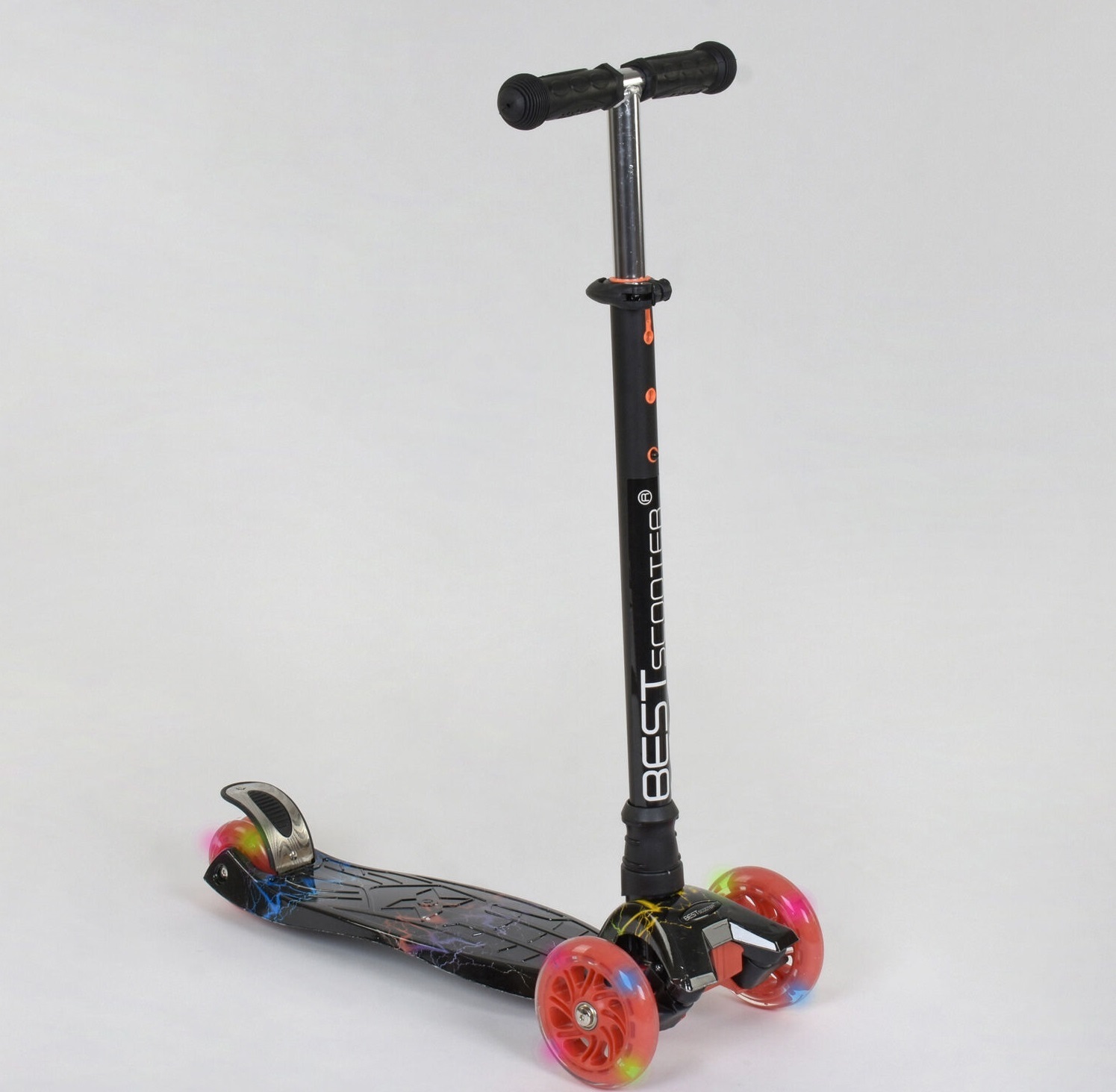 

Самокат Best Scooter MAXI Lightning А 24659 /779-1308 Black/Red (779-1308)