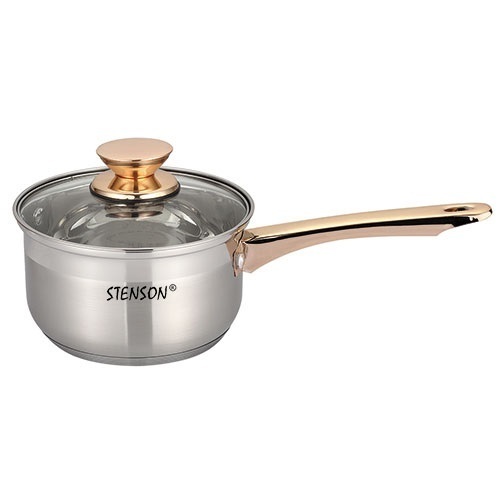 

Ковш Stenson Gold со стеклянной крышкой 16 см 1,9 л (MH-2973)