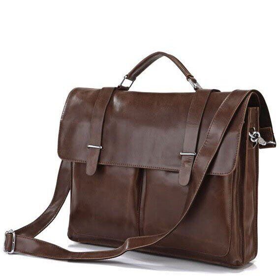 

Мужской кожаный портфель Vintage 14208 Коричневый