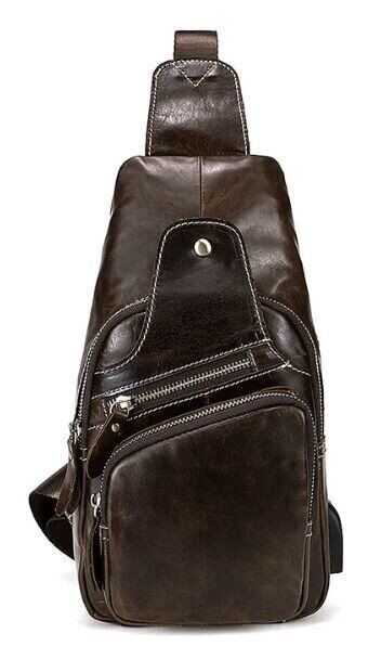 

Сумка кожаная через плечо мужская Vintage 14839 Brown