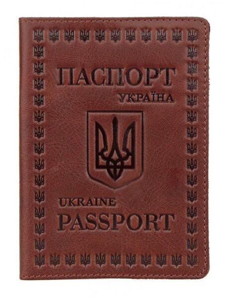 

Обложка для паспорта из кожи Shvigel 16133 Коричневый