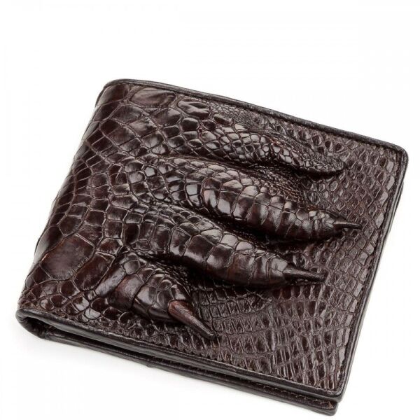 

Мужской кошелек из кожи крокодила CROCODILE LEATHER 18196 Коричневый
