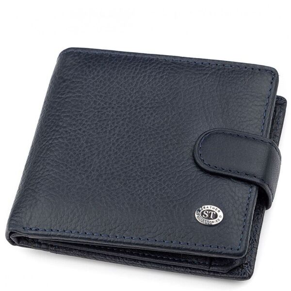 

Мужское кожаное портмоне ST Leather 18346 Синий