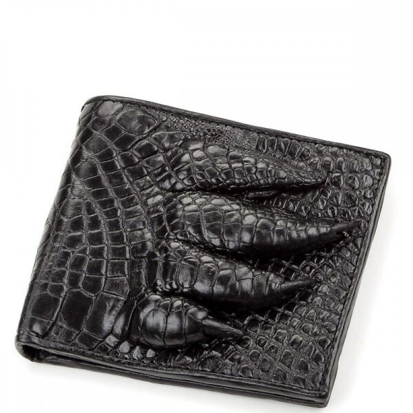 

Мужской кошелек из кожи крокодила CROCODILE LEATHER 18200 Черный