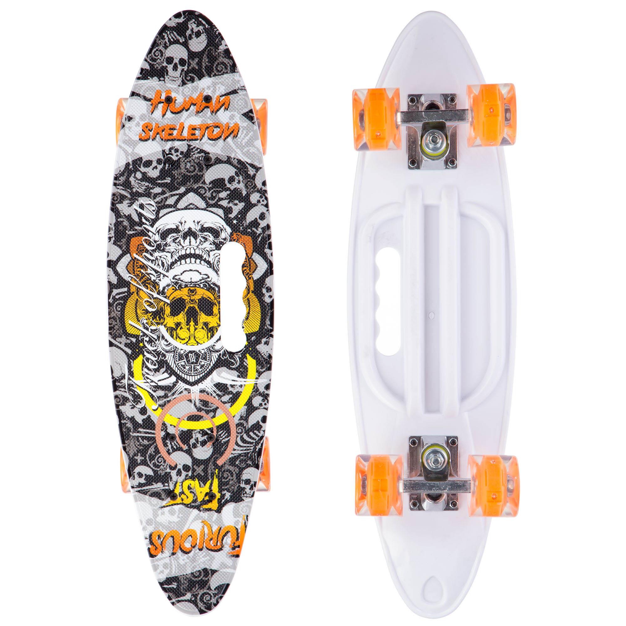 

Скейтборд круизер SK-885-4 Материал: древесина, полиуретан Габаритные размеры: деки 60x17x1см Цвет: Черный-белый