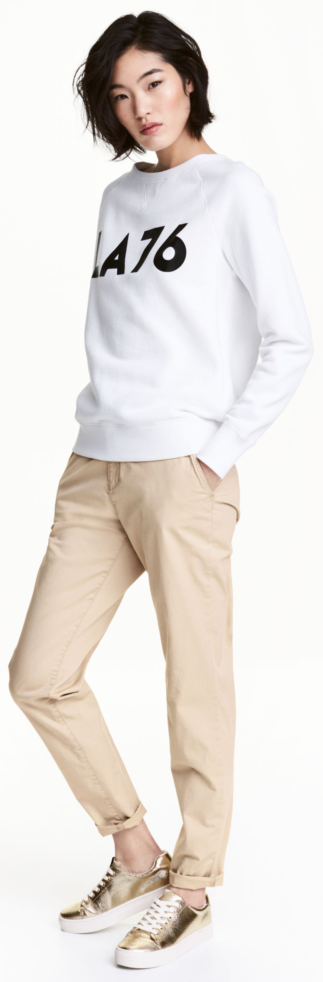 

Брюки H&M 74563355 36 Бежевые