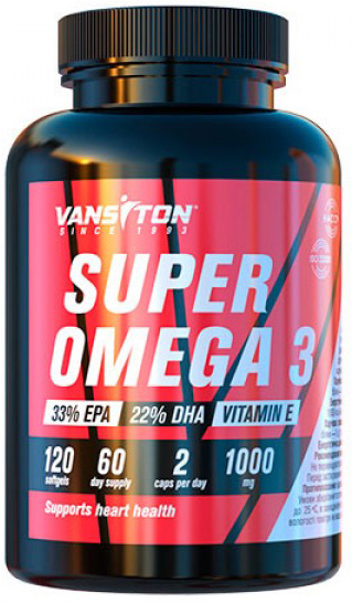 Акція на Жирные кислоты Vansiton SUPER OMEGA 3 120 капсул (4820106591990) від Rozetka UA