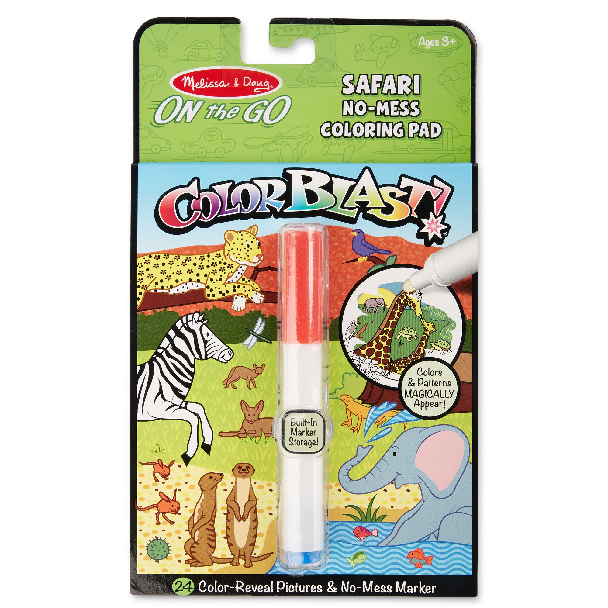 

Волшебная раскраска On the Go ColorBlast No-Mess Coloring Pad - Safari MD30515