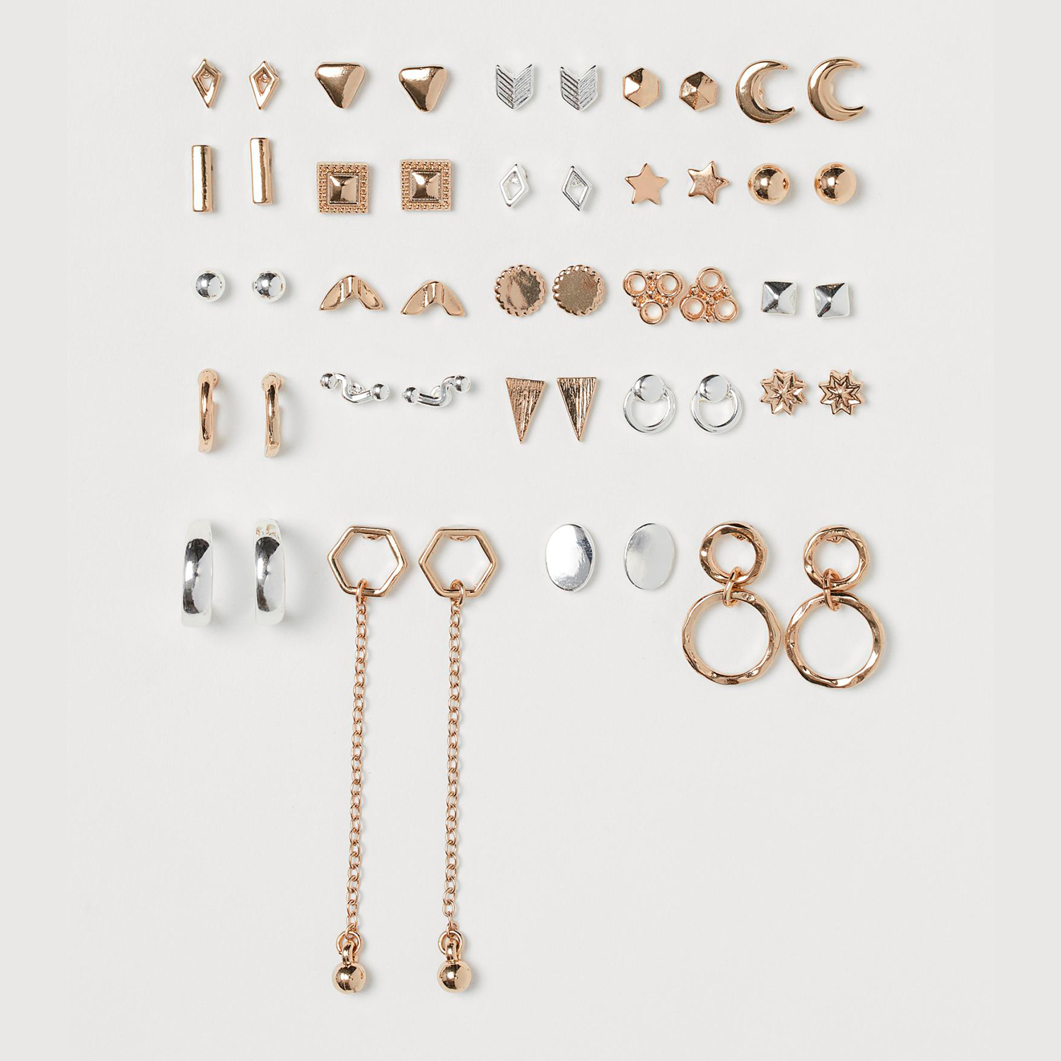 

Серьги H&M 724408sdm Серебристо-золотые