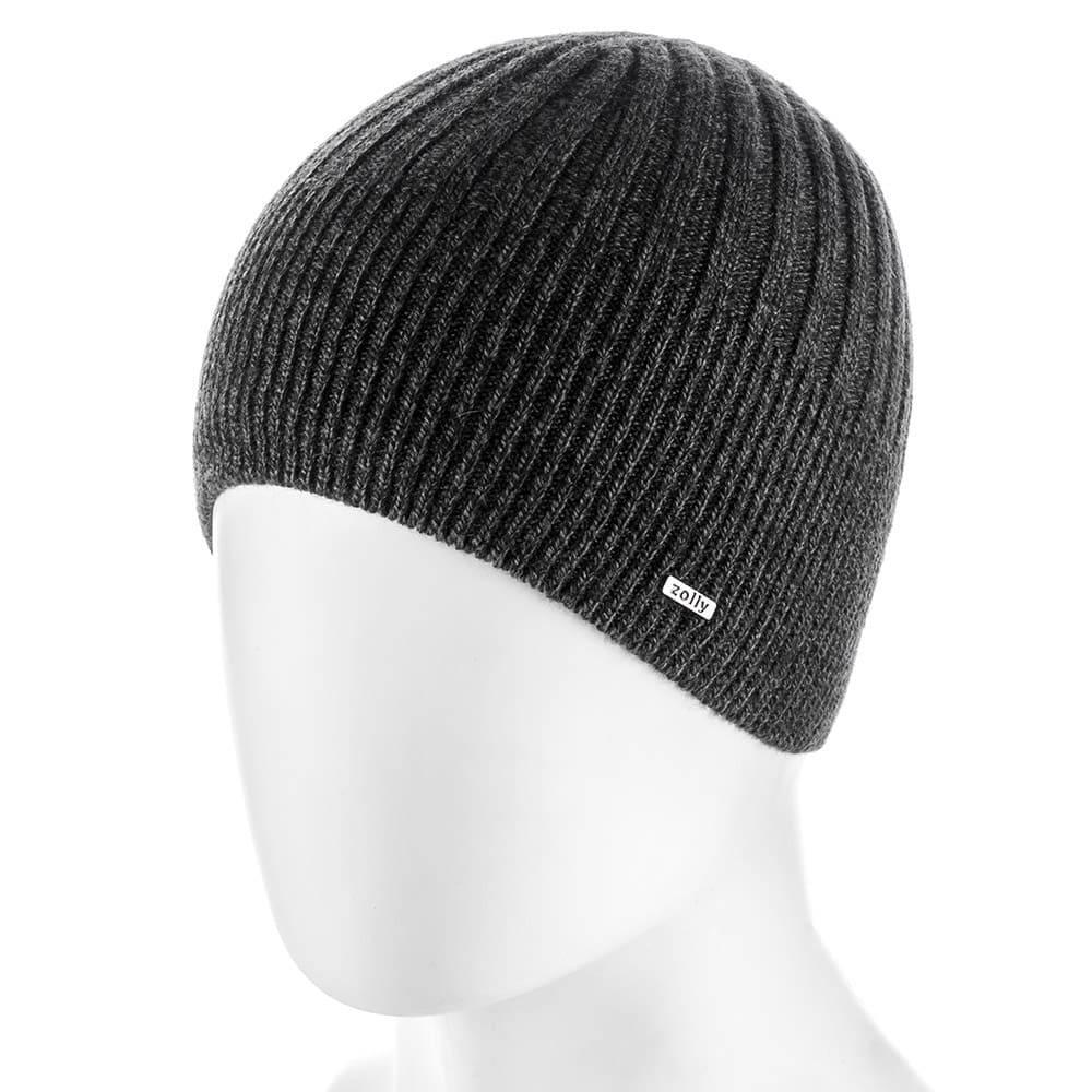 

Мужская шапка на флисе Zolly ZH177 one size черная с серым
