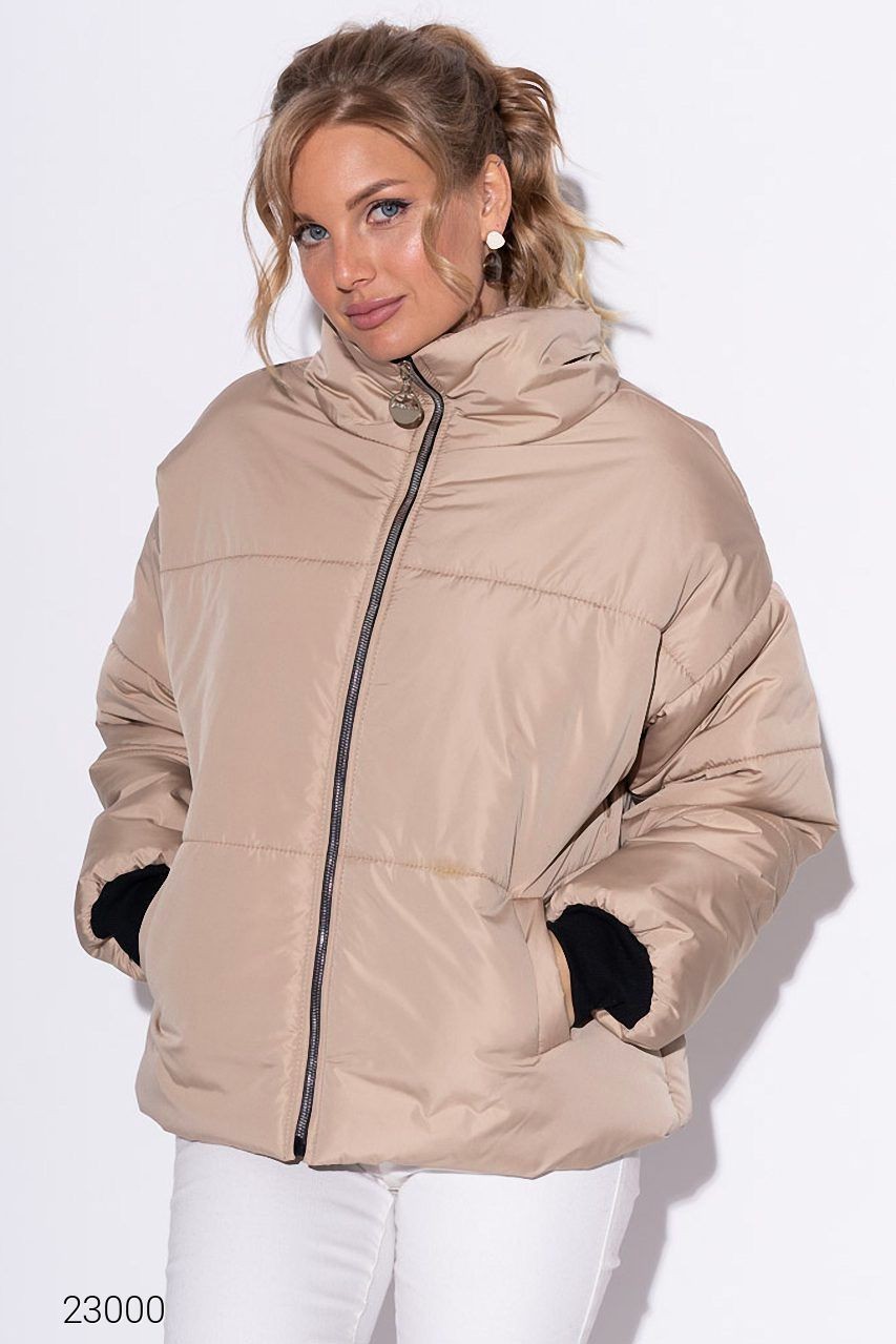 

Женская дутая oversize-куртка с высоким воротом Fоsаn, Агунда бежевый  42-52, Женская дутая oversize-куртка с высоким воротом Fоsаn, Агунда бежевый One Size 42-52