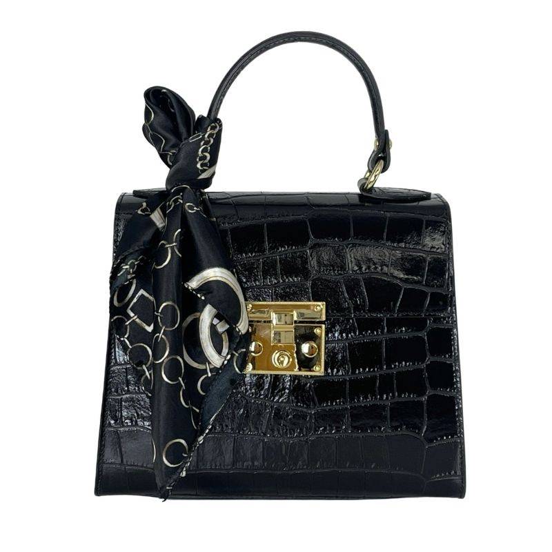 

Сумка женская кожаная Genuine Leather 85123CC черная, бордовый