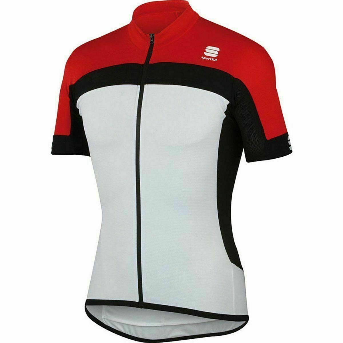 

​Велоджерси Sportful Pista Longzip бело-красная S