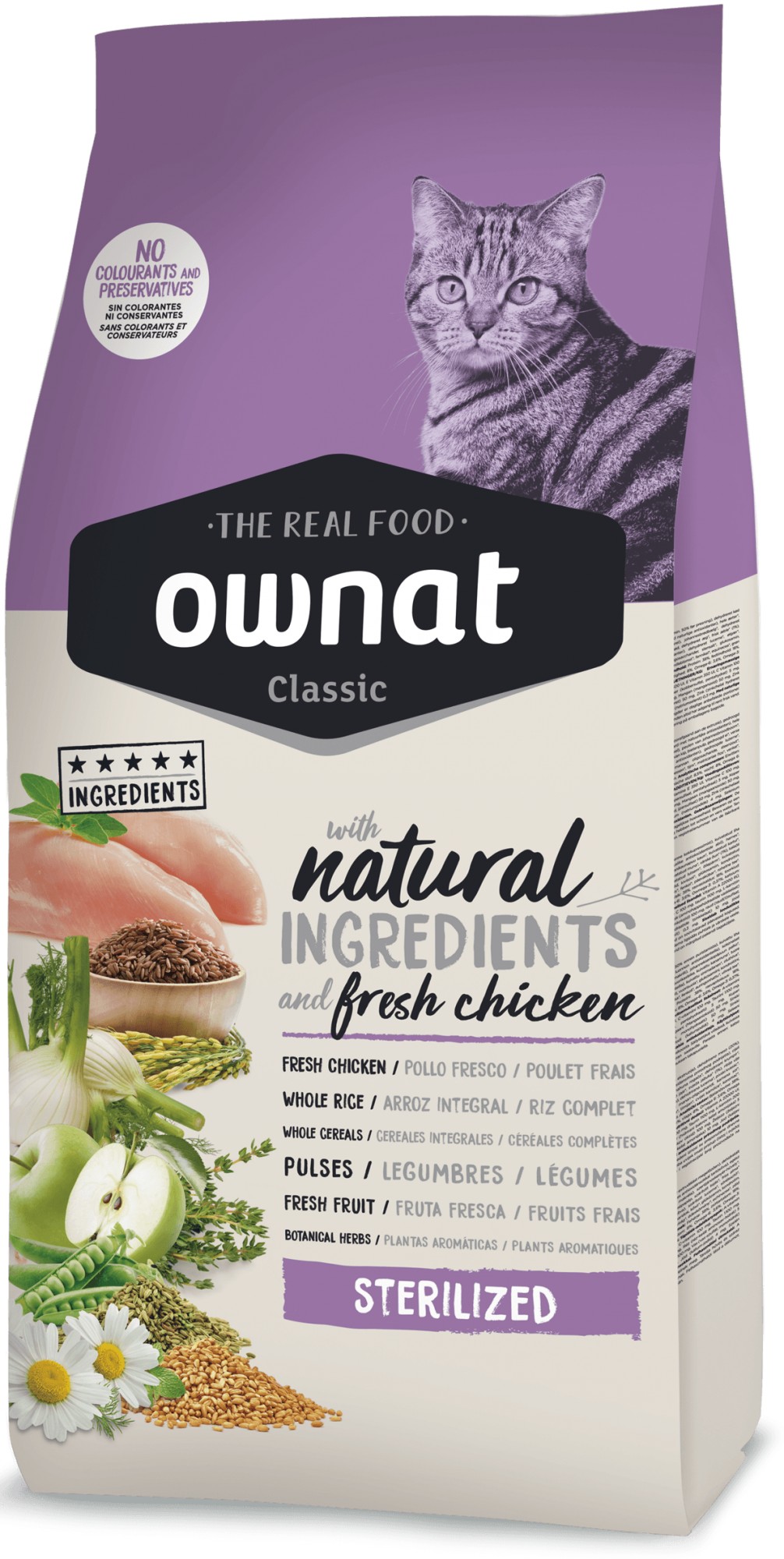 

Сухой корм для стерилизованных кошек Ownat Classic Sterilized (Cat) 1.5 кг