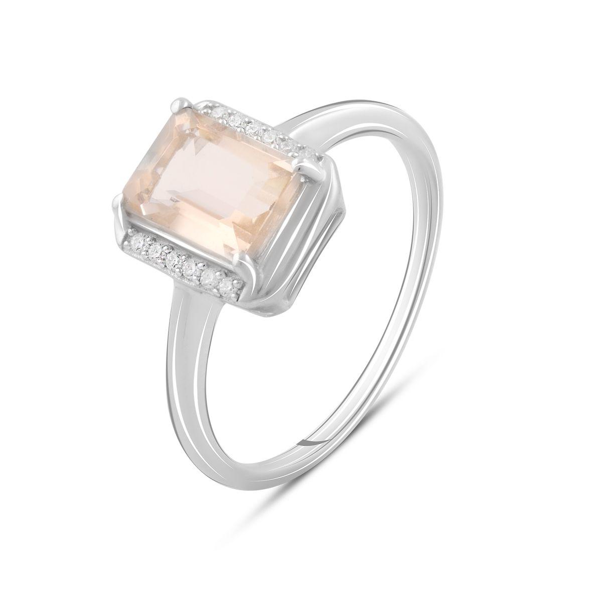 

Серебряное кольцо SilverAlex с морганитом nano 1.538ct 17 размер