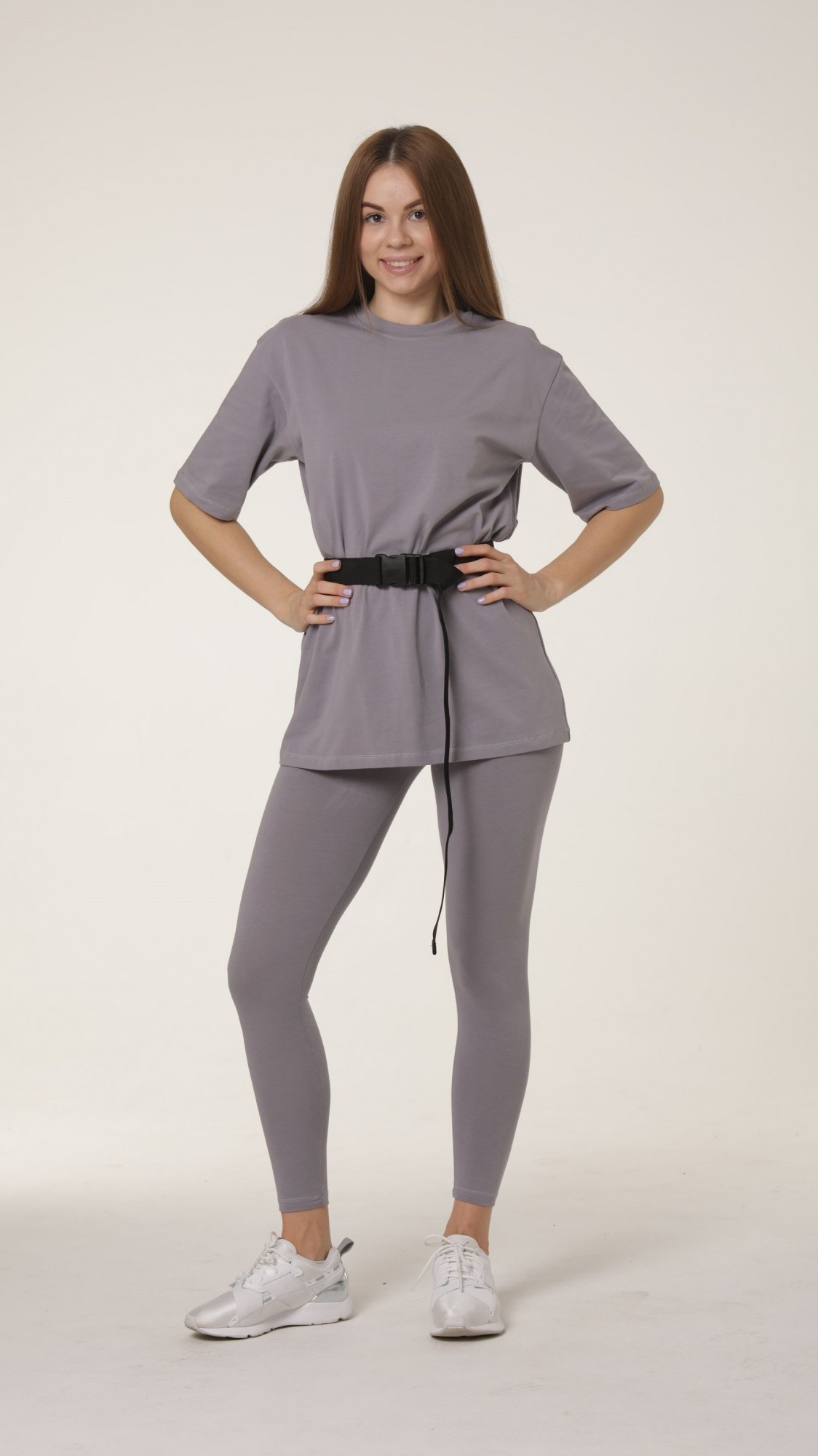 

Футболка Oversize і лосини SHO NADO Сірий M 11078