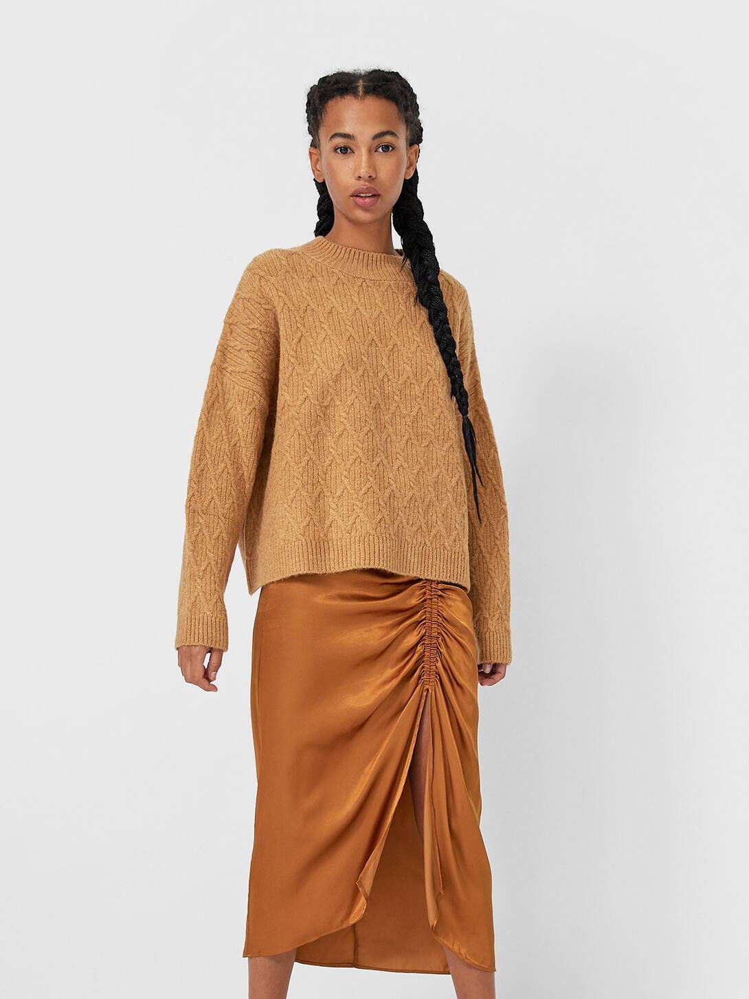 

Свитер Stradivarius 05010083450 M Песочный