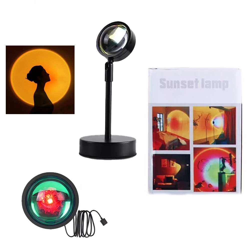 

Проекционный светильник Sunset Lamp закат USB