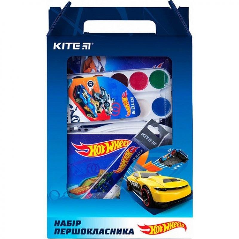 

Набор первоклассника Kite с канцтоварами Hot Wheels K21-S02