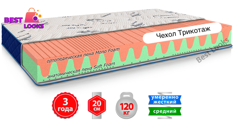 

Матрас ортопедический 80х190 Come-for Active SKATE NEW