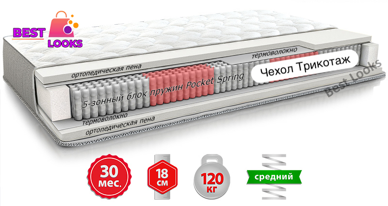 

Матрас ортопедический 160х190 Come-for Notte МАГНУМ