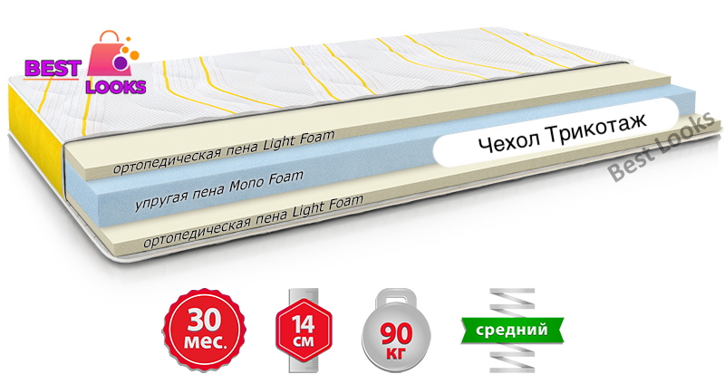 

Детский матрас ортопедический 120х190 Come-for Smart Kids BANANA