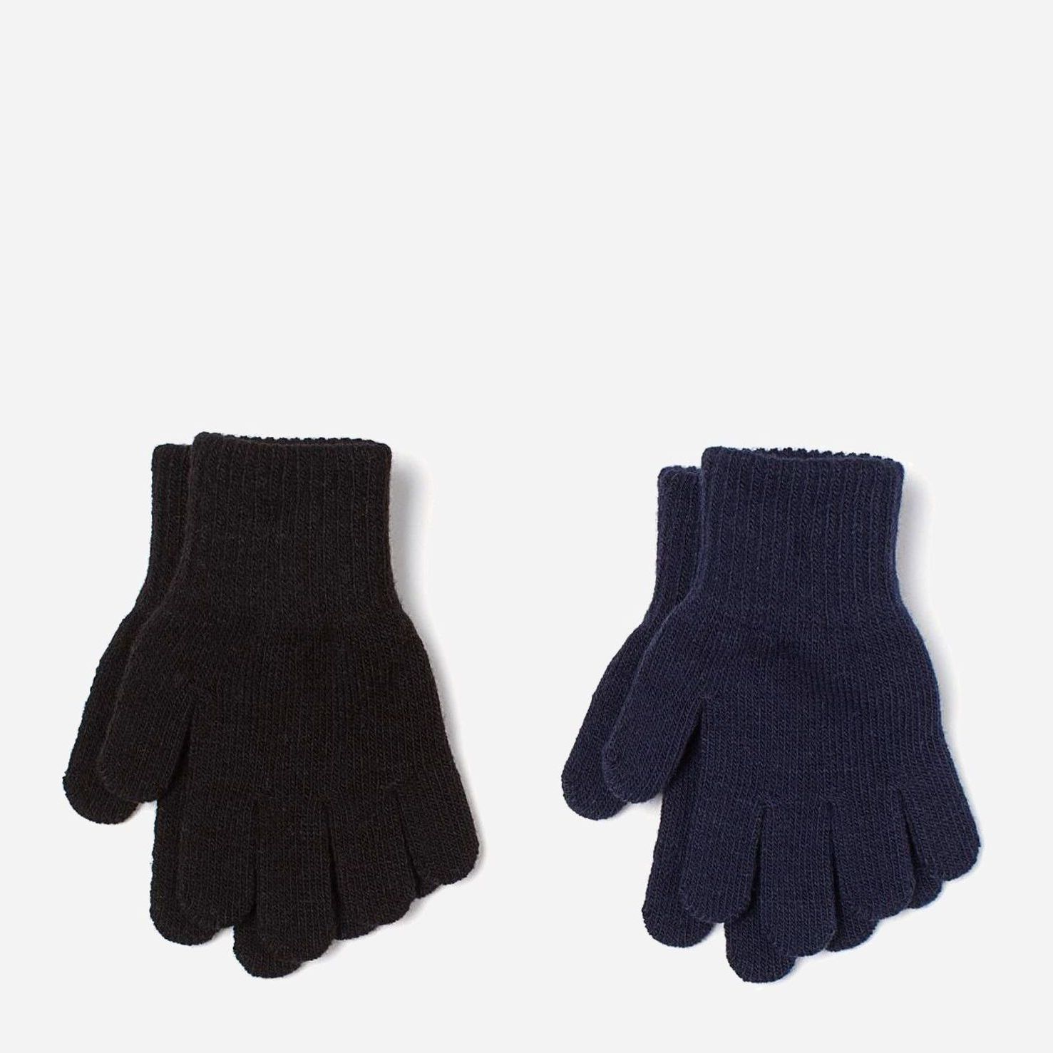 

Перчатки H&M 1906-7687382 92-104 см 2 пары Черные,темно-синие