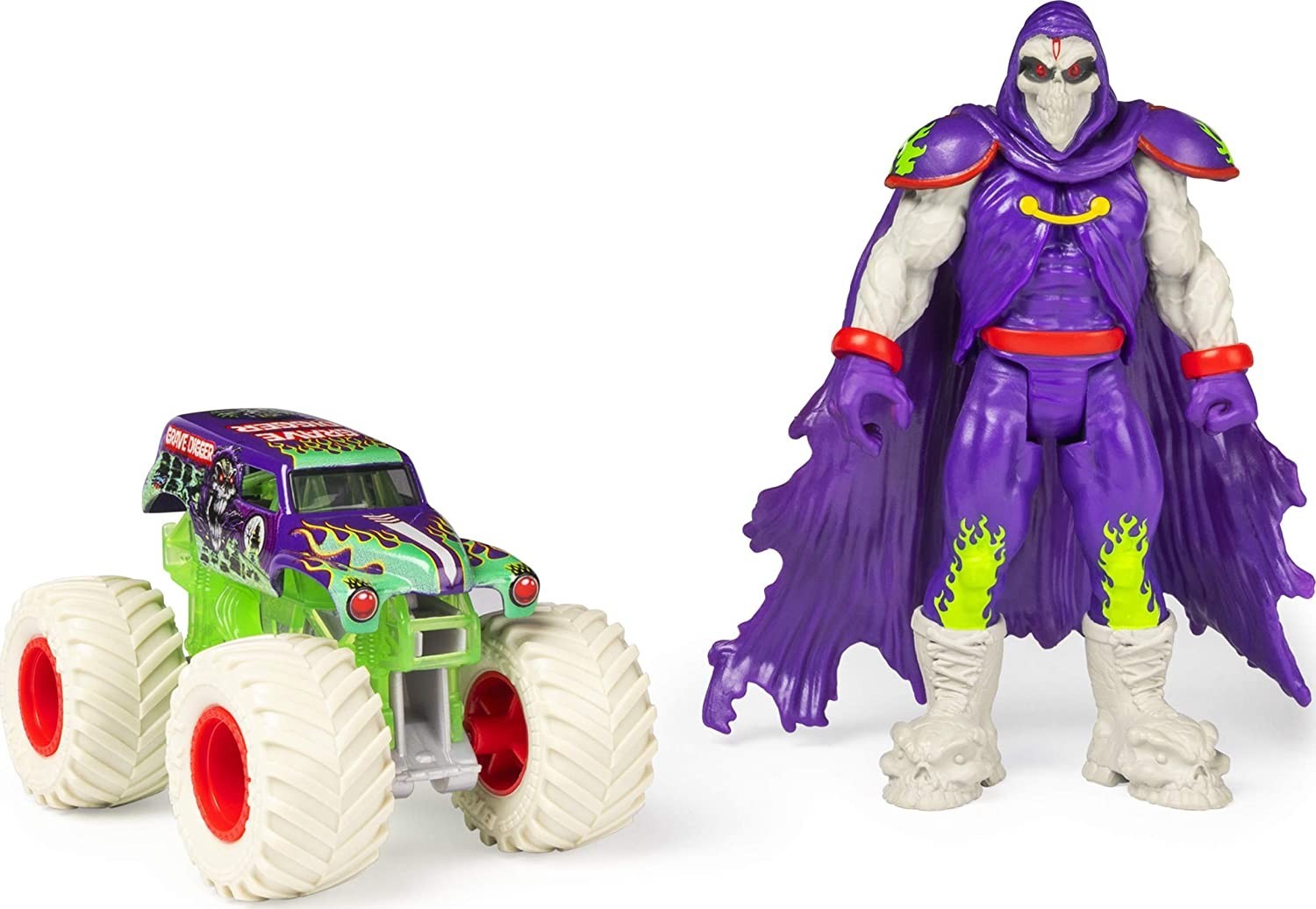 

Игровой набор Monster Jam Creatures Monster Truck Grave Digger and Grim (6056726)