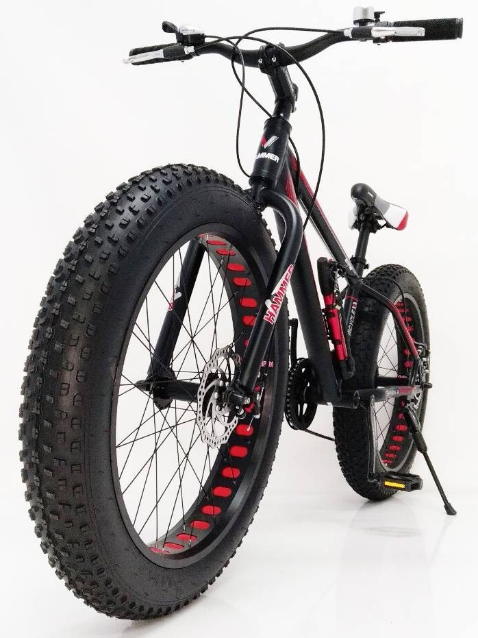 

Фэт Байк-Горный велосипед S800 HAMMER EXTRIME Колёса 26’’х4,0. Алюминиевая рама 17 Япония Shimano Красный