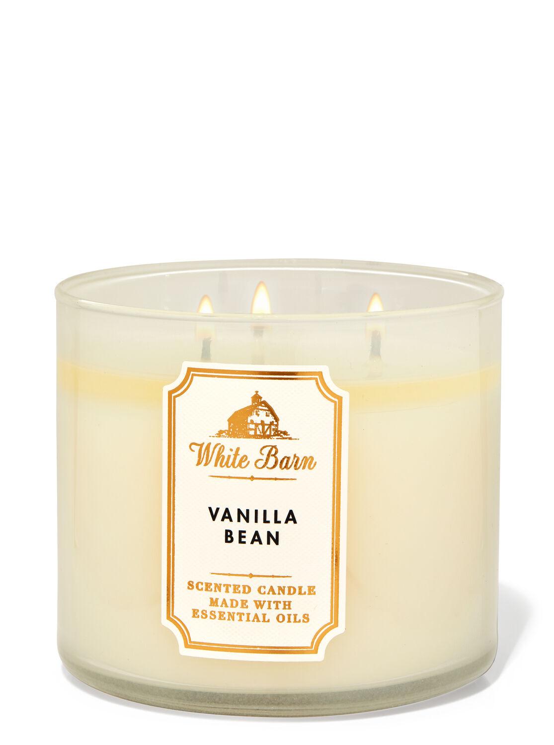 

Свеча ароматизированная VANILLA BEAN Bath & Body Works BBW0194W 411 г Молочный