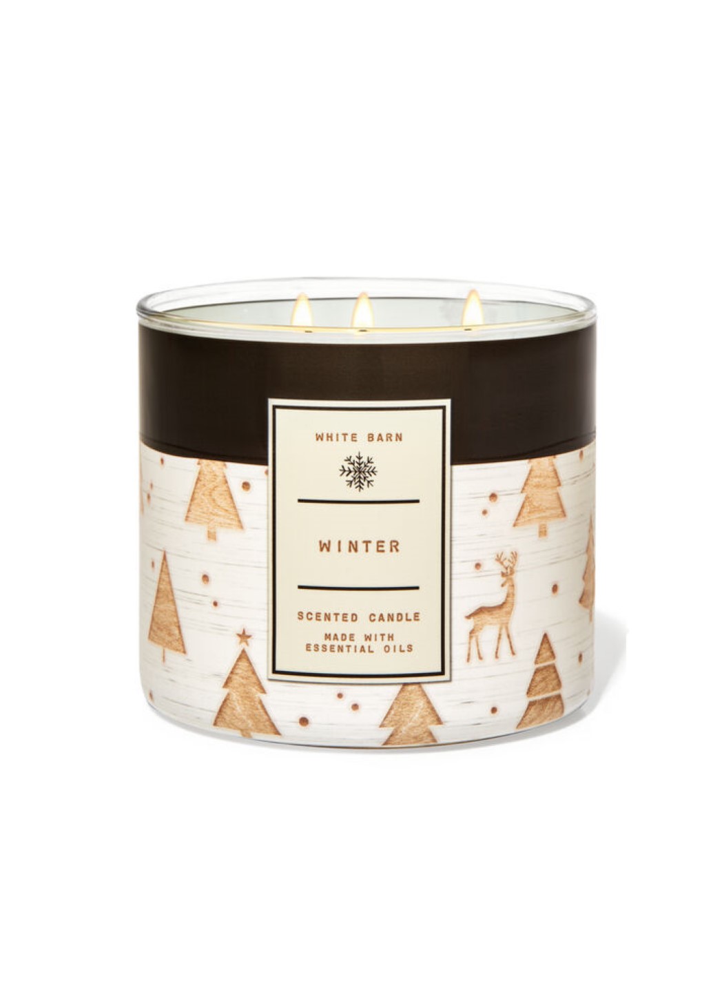 

Свеча ароматизированная WINTER Bath & Body Works BBW0304W 411 г Белый