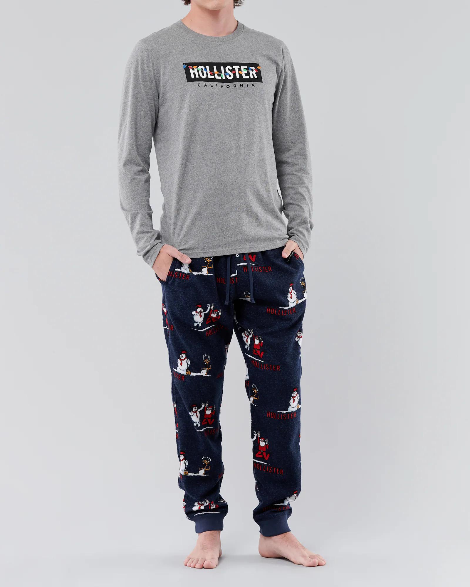 

Мужская пижама для сна Hollister HC8639M M Темно-синий