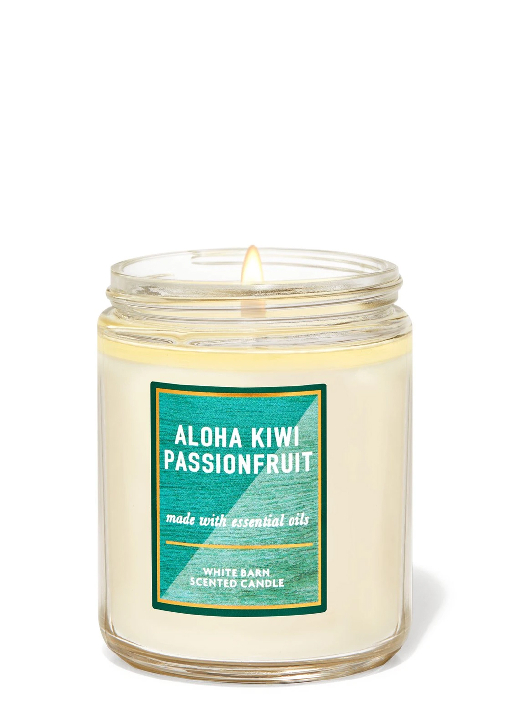 

Свеча ароматизированная Bath & Body Works ALOHA KIWI PASSIONFRUIT Bath and Body Works BBW0434W 198 г Белый