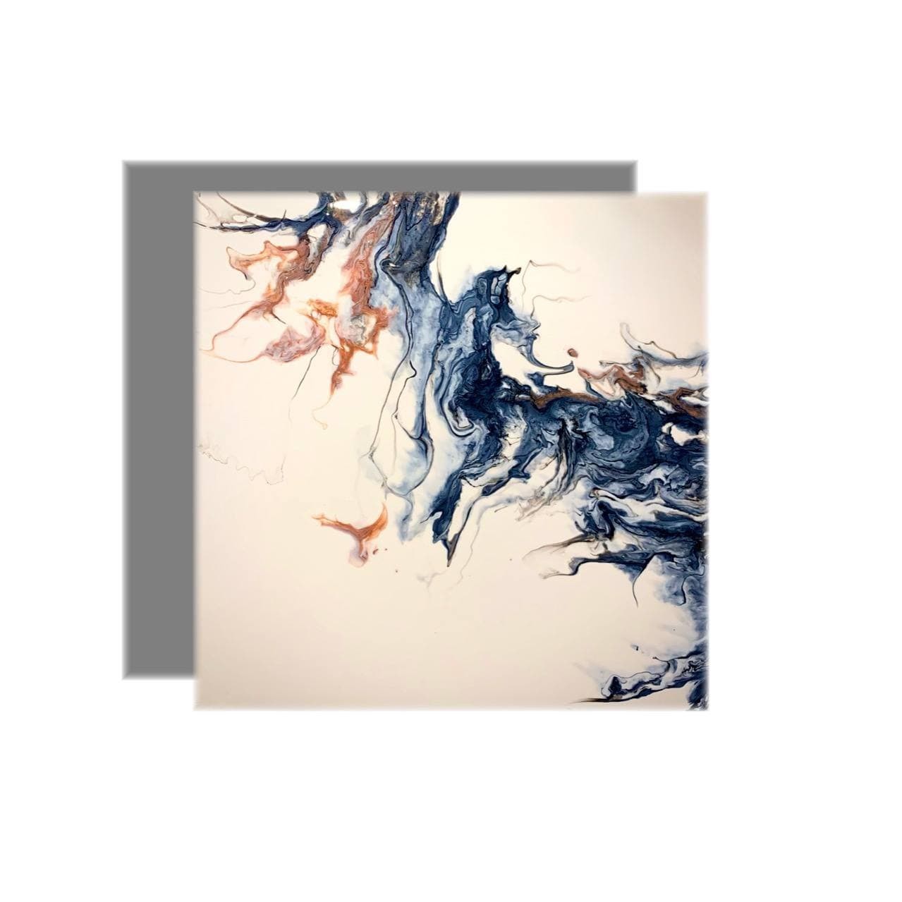 

Интерьерная картина Saash абстракция акриловыми красками на холсте 25х25 см (SEC-14)