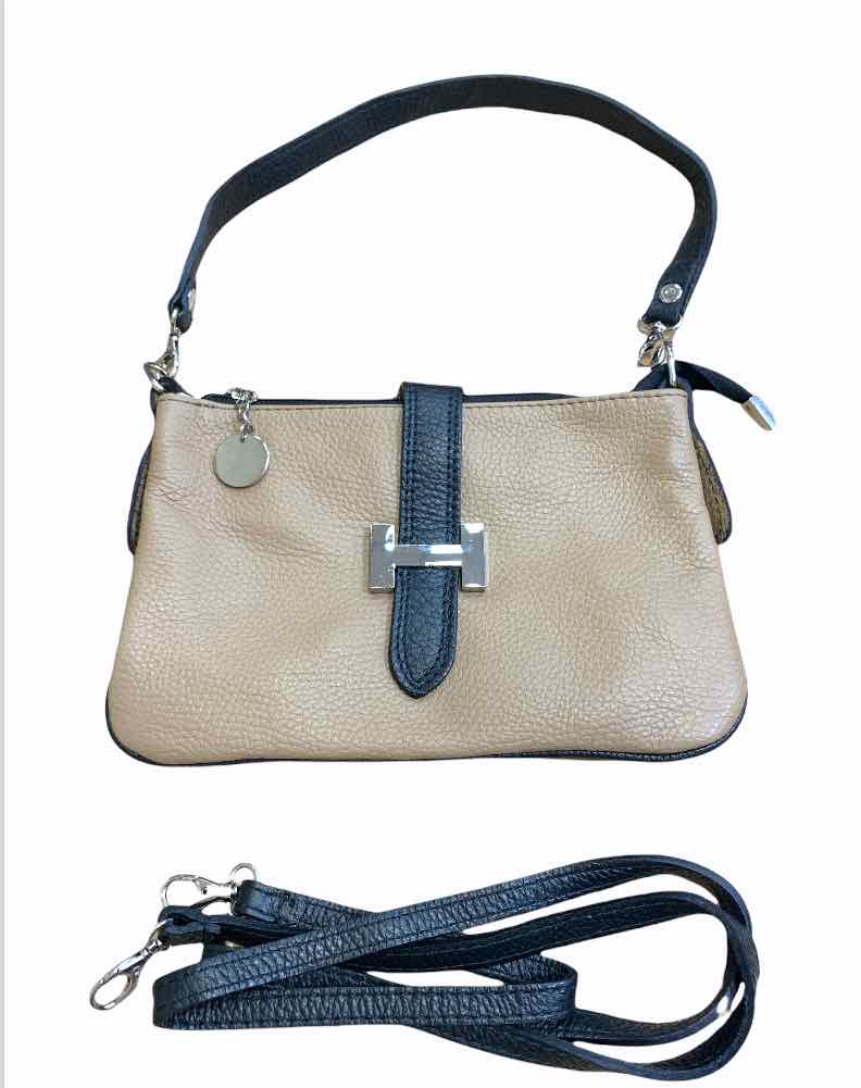 

Клатч Italian Bags 3361_beige_black Кожаный Бежевый